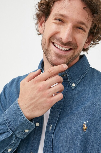 ralph lauren denim dress shirt Polo Ralph Lauren Men's Classic-Fit Denim Shirt