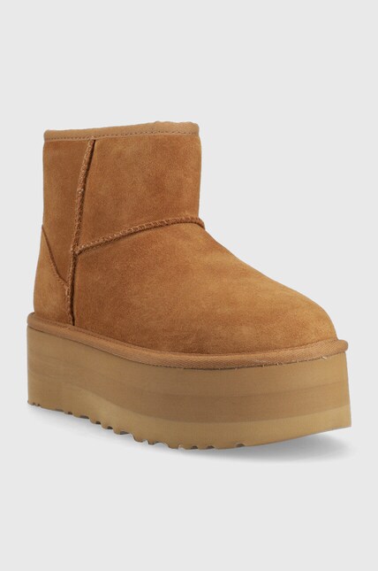 Зимние сапоги UGG Classic Mini Platform цвет коричневый | ANSWEAR.ua