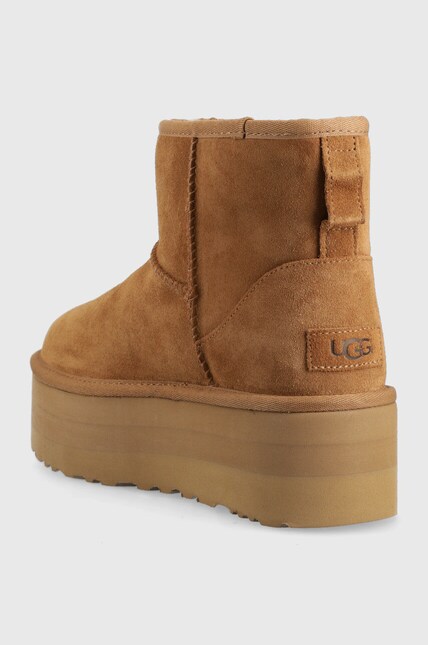 Зимние сапоги UGG Classic Mini Platform цвет коричневый | ANSWEAR.ua