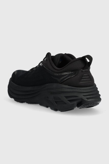 Hoka running shoes Bondi 8 black color at PRM US