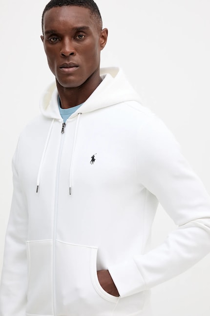 Polo Ralph Lauren zip-up hoodie white 710881517 at PRM US Polo Ralph Lauren zip-up hoodie white 710881517 at PRM US