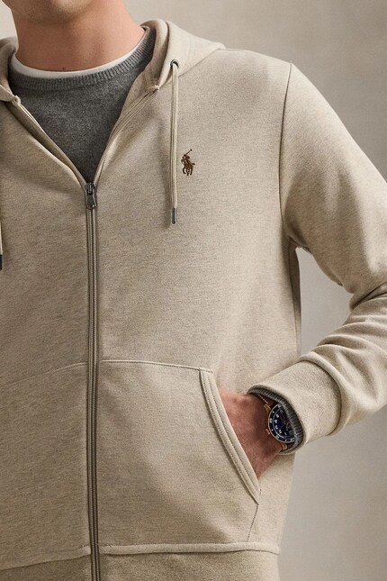 Polo Ralph Lauren sweatshirt men's green color hooded smooth