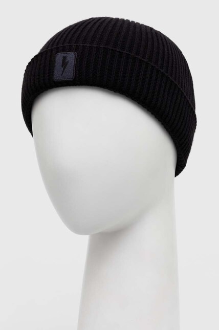 Neil Barett wool blend beanie FISHERMAN BEANIE black color PBCP335