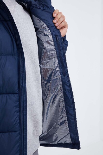 Columbia jacket M Pike Lake II Hooded Ja men's navy blue color