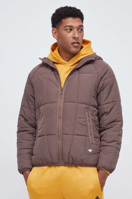 Куртка adidas Originals мужская цвет коричневый зимняя | ANSWEAR.ua