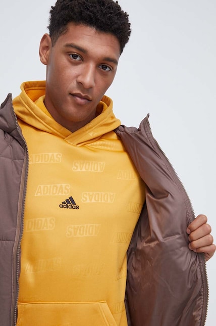 Куртка adidas Originals мужская цвет коричневый зимняя | ANSWEAR.ua