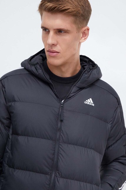 Пухова куртка adidas чоловіча колір чорний зимова | ANSWEAR.ua