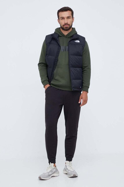 The North Face down vest men's black color at PRM US