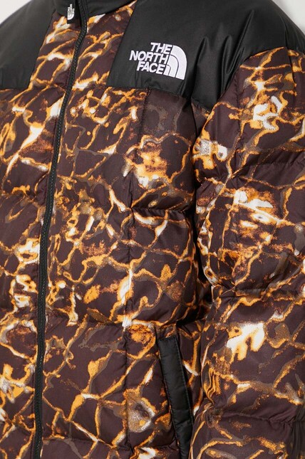 The North Face down jacket Lhotse Jacket men's brown color