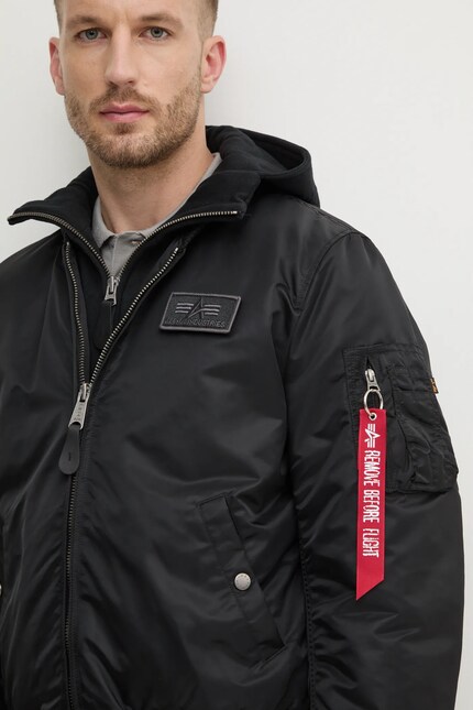 Куртка Alpha Industries MA-1 D-Tec мужская цвет чёрный переходная