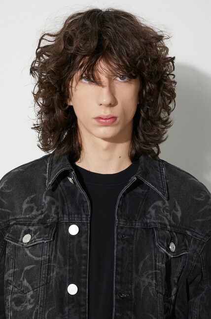 Han Kjøbenhavn denim jacket men's black color at PRM US