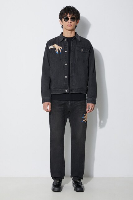 Undercover denim jacket Blouson men's black color UC2C4212 at PRM US
