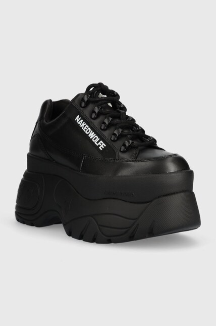 Naked Wolfe leather sneakers Sprinter black color at PRM US