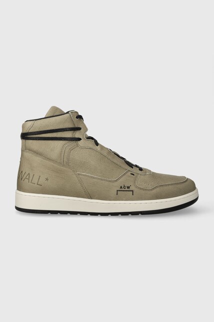 A-COLD-WALL* suede sneakers LUOL HI TOP green color ACWUF085A at