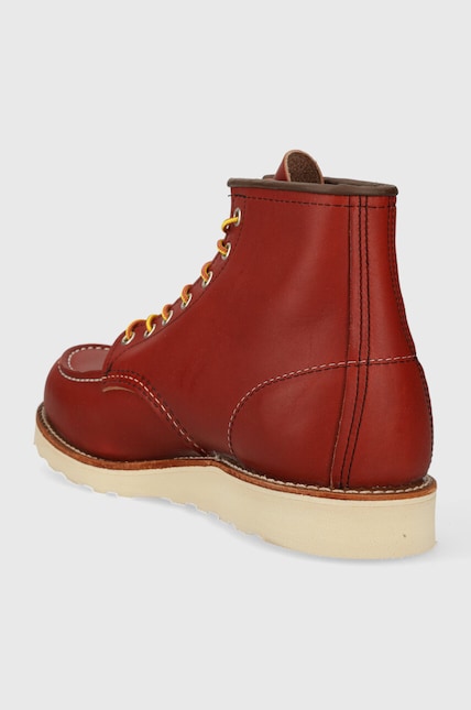 Red Wing leather shoes Moc Toe red color 8875 at PRM US