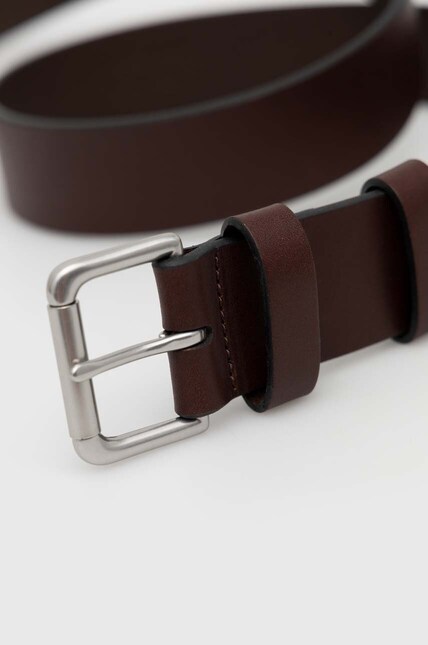 小物 old POLO RALPH LAURE leather belt brown Polo Ralph Lauren leather belt men's brown color at PRM US