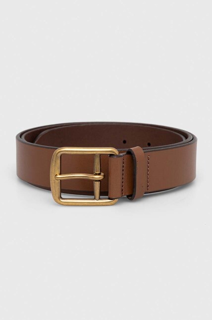 小物 old POLO RALPH LAURE leather belt brown Polo Ralph Lauren leather belt men's brown color at PRM US