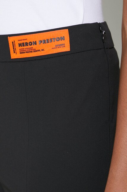 Heron Preston trousers Gabardine Zip Pants women's black color