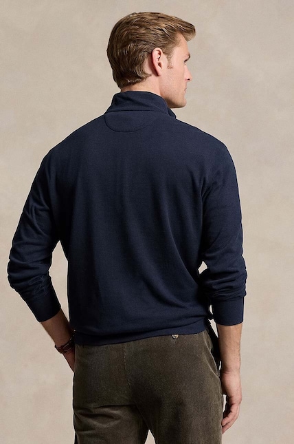 美品　POLO RALPH LAUREN Polo Ralph Lauren sweatshirt men's navy blue color smooth