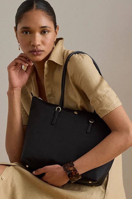 Lauren Ralph Lauren geantă shopper femei neagră 431916737 | ANSWEAR.ro