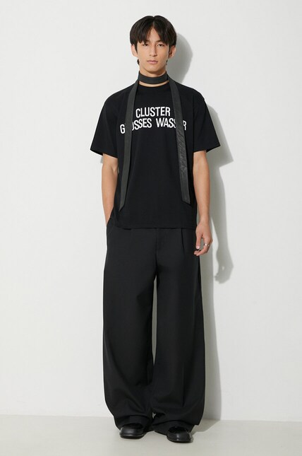 トップス 11AW MIRROR UNDERCOVER charcoal knit 2 Undercover cotton t-shirt Tee men's black color UC2C3811 at PRM US
