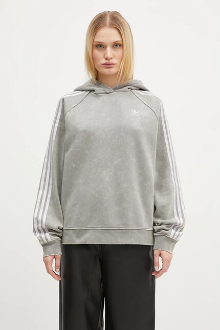 adidas Originals sweatshirt Wash Hoodie women's gray color hooded