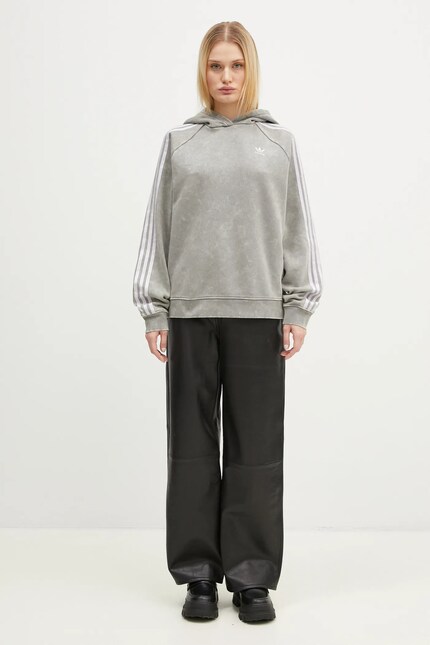 adidas Originals sweatshirt Wash Hoodie women's gray color hooded