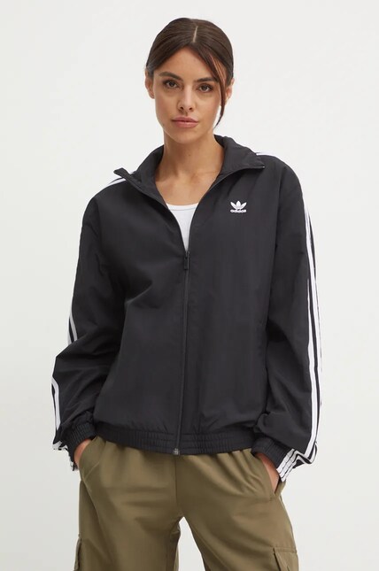 ポケット Куртка adidas Originals Woven Tracktop женская цвет чёрный