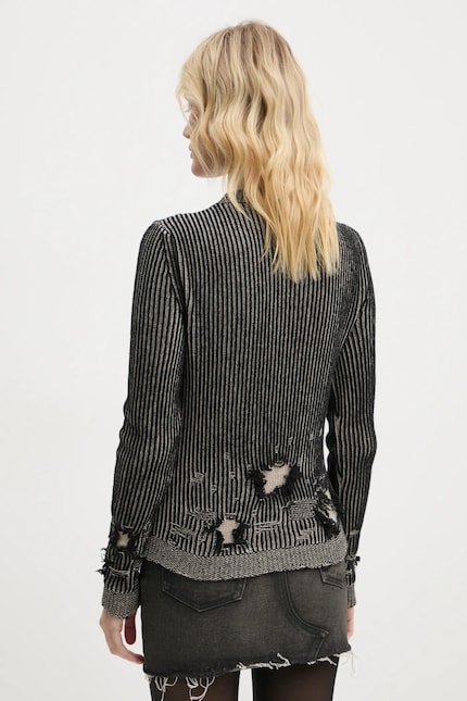 MM6 Maison Margiela reversible wool sweater black color S62HL0026