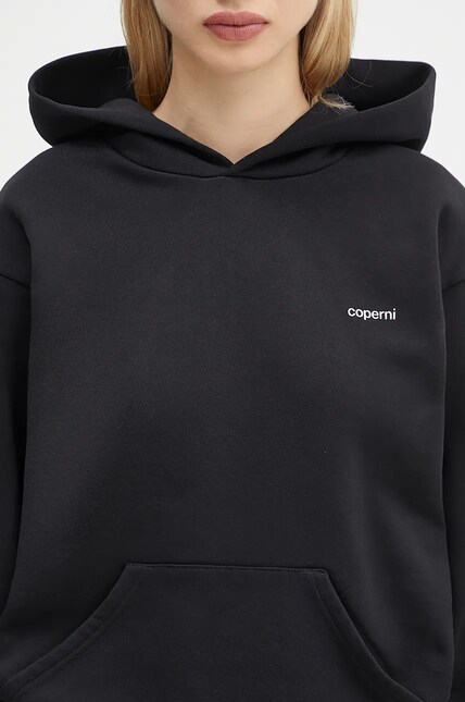 Coperni sweatshirt Logo Hoodie women's black color hooded with a