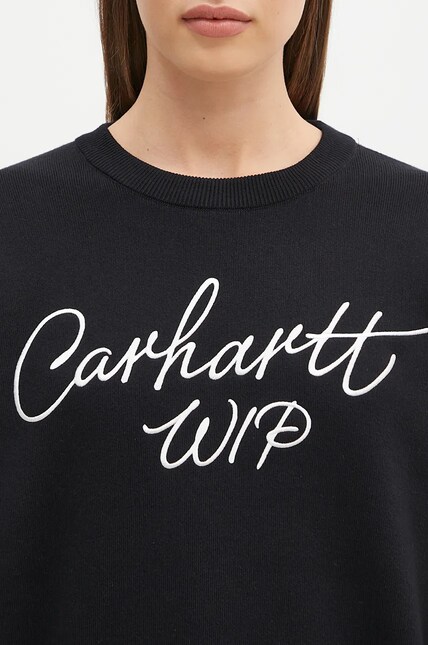 Carhartt WIP cotton jumper Signature Sweater black color