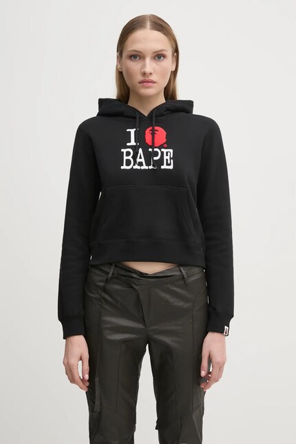 A Bathing Ape cotton sweatshirt I LOVE BAPE PULLOVER HOODIE
