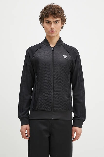 adidas Originals sweatshirt men's black color smooth IZ2541 at PRM US