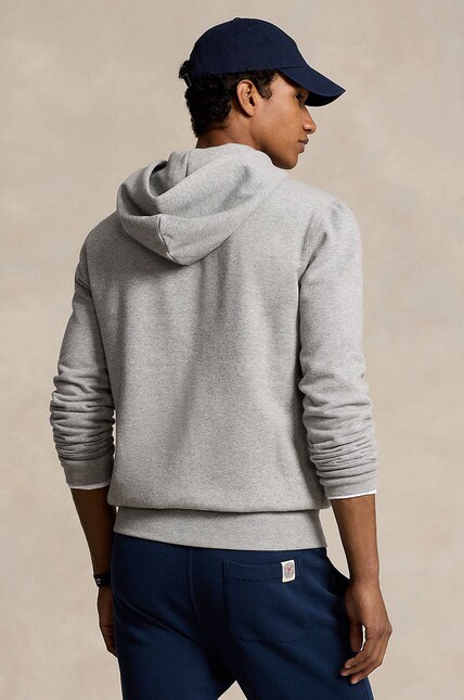 Кофта Polo Ralph Lauren RL Fleece Longsleeve мужская цвет серый с