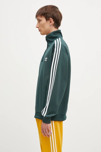adidas Originals sweatshirt Funnelneck Tracktop men's green color