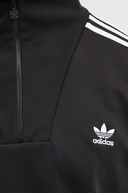 Кофта adidas Originals Funnelneck Tracktop мужская цвет чёрный с