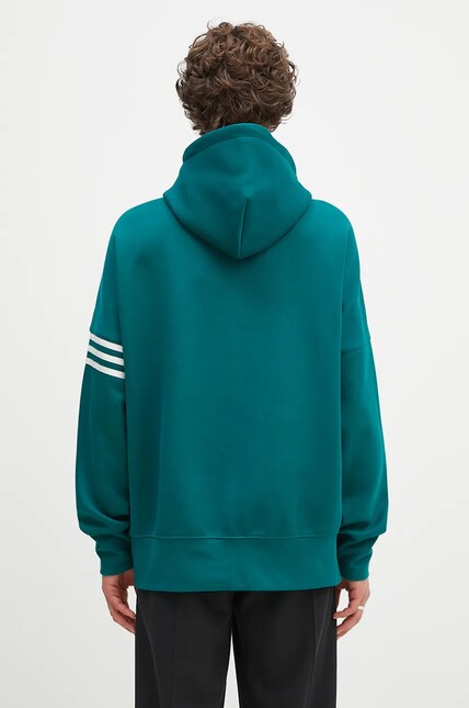 Кофта adidas Originals Neuclassics C Hoodie мужская цвет зелёный с