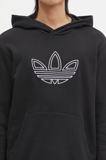 Хлопковая кофта adidas Originals Outline Hoodie мужская цвет