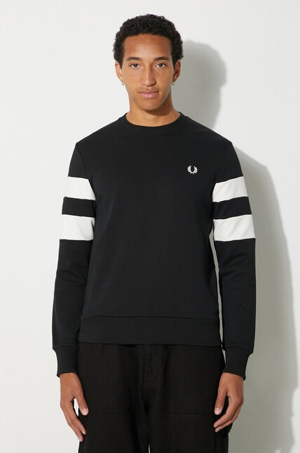 トップス FREDPERRY Tipped Sweatshirt Fred Perry cotton sweatshirt Tipped Sleeve PRM EU