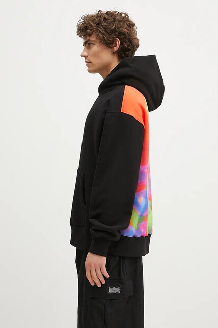 PLEASURES sweatshirt Wet Snake Hoodie men's black color hooded