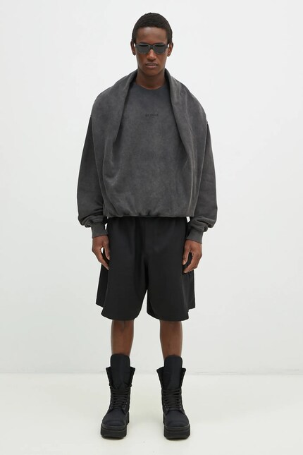 Хлопковая кофта Han Kjøbenhavn Double Layered мужская цвет серый