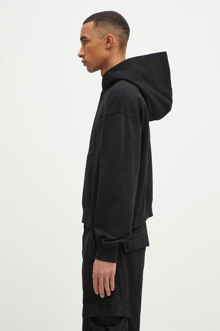 JW Anderson cotton sweatshirt Anchor Logo Hoodie black color