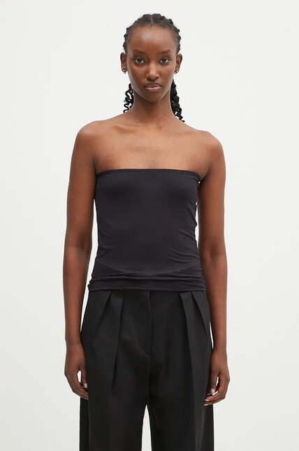 Sportmax blouse Albany1234 women's black color smooth