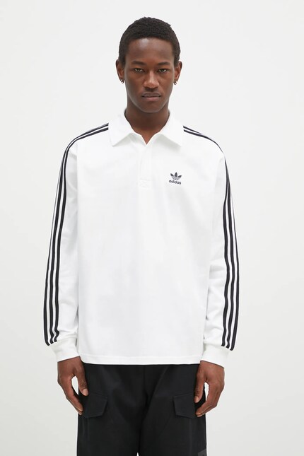 adidas Originals cotton longsleeve top white color IZ2459 at PRM US