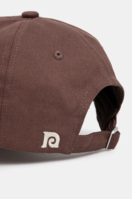 Nanushka cotton baseball cap VAL brown color with an application