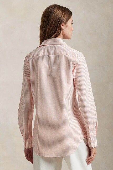 Polo Ralph Lauren shirt cotton with elastane Women's white striped