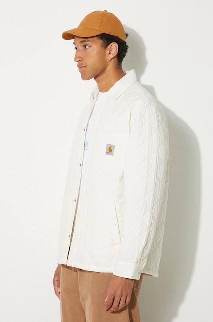Carhartt WIP jacket Wadeson men's beige color I034363.D6XX at PRM US Carhartt WIP jacket Wadeson men's beige color I034363.D6XX at PRM US