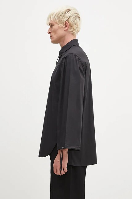 Andersson Bell shirt Bouquet Asymmetric Shirt men's black color