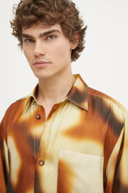 Nanushka silk shirt SEBAS PRM EU