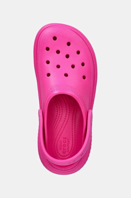 Шлепанцы Crocs Stomp Clog женские цвет розовый на платформе 209347